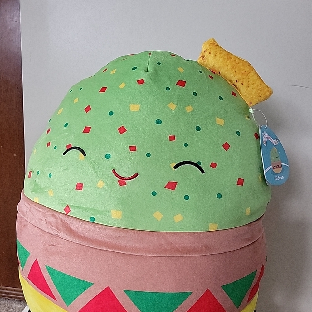 Green and Brown Smiling Squishmallows Plush Toy